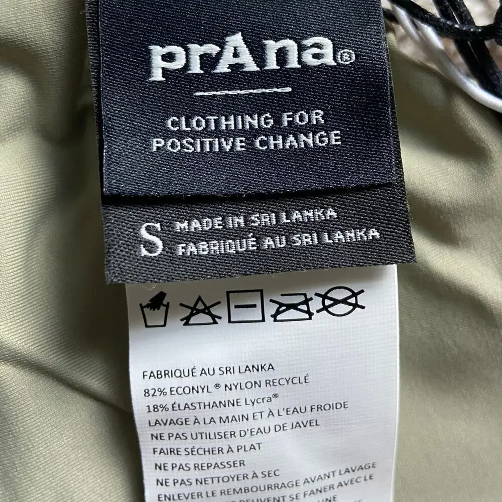 Prana Willow Falls Reversible Top Women's Small Waves Bikini Beach Vacation